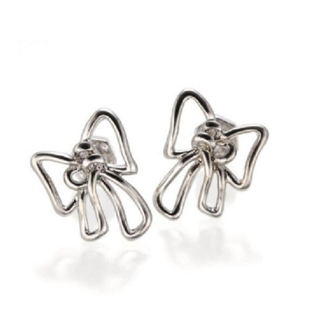 Marc Jacobs silver bow earrings